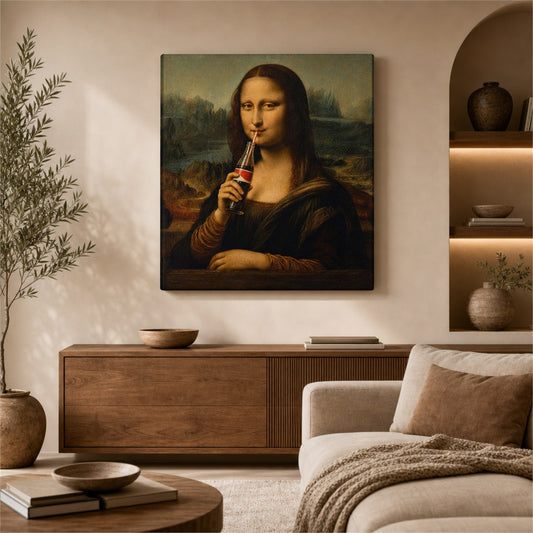 Canvas wall art room mockup