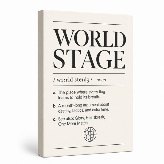 World Stage Definition 04 Soccer Canvas Wall Art - soccer canvas wall art by AUSJOJO