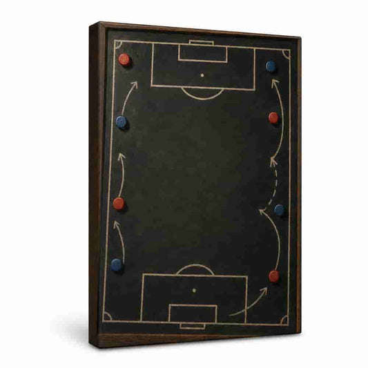 Custom Coach Dad Master Plan Canvas Painting Wall Decor - soccer canvas wall art by AUSJOJO