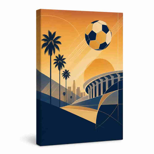 Los Angeles 2026 World Stage Soccer Canvas Wall Art - soccer canvas wall art by AUSJOJO