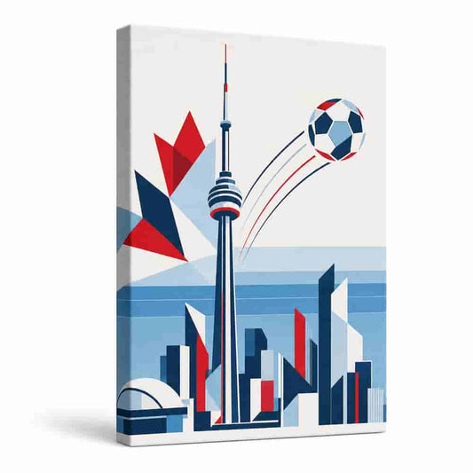 Toronto 2026 World Stage Soccer Canvas Painting Wall Decor - soccer canvas wall art by AUSJOJO
