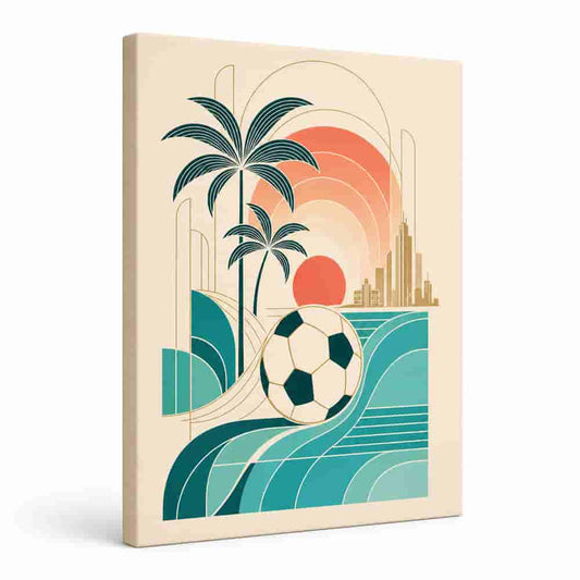 Miami 2026 World Stage Soccer Canvas Painting Wall Decor - soccer canvas wall art by AUSJOJO