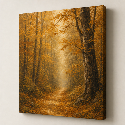 Autumn Forest Canvas Painting for Living Room Decor - canvas wall art by AUSJOJO