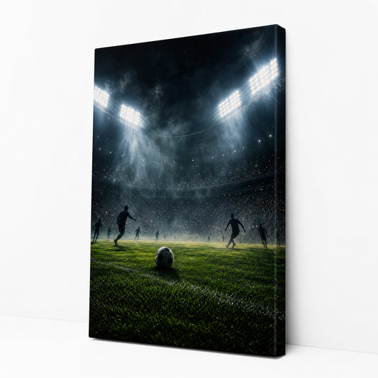 Stadium Lights Soccer Canvas Painting for Game Room Decor - soccer canvas wall art by AUSJOJO