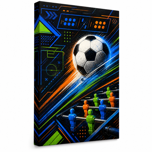 Football Canvas Painting Wall Art for Game Room Decor - soccer canvas wall art by AUSJOJO