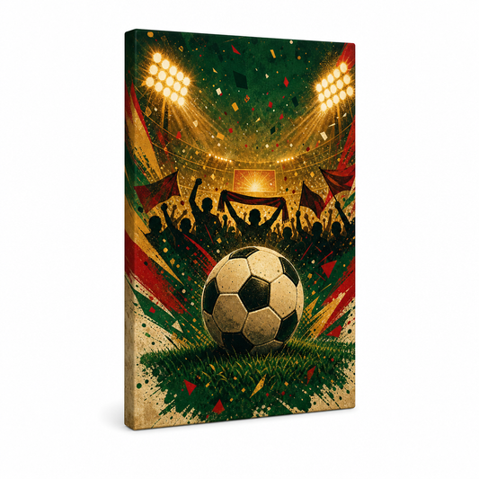 Match Day Soccer Canvas Painting for Game Room Decor - soccer canvas wall art by AUSJOJO