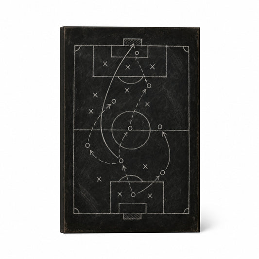 Chalkboard Tactical Soccer Sports Canvas Painting Wall Decor - soccer canvas wall art by AUSJOJO