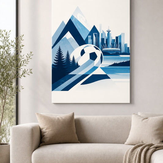 Vancouver 2026 World Stage Soccer Canvas Wall Art wall living
