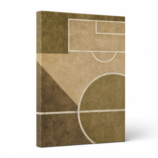 Sandstone Pitch Geometry Modern Canvas Painting Wall Decor - modern wall decor by AUSJOJO