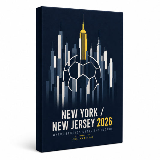 NY NJ Hudson Ambition 01 Soccer Canvas Wall Art - soccer canvas wall art by AUSJOJO