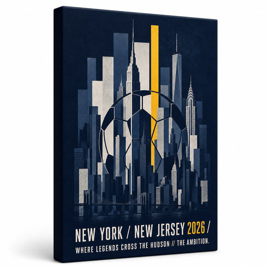 NY NJ Hudson Ambition 03 Soccer Canvas Wall Art - soccer canvas wall art by AUSJOJO