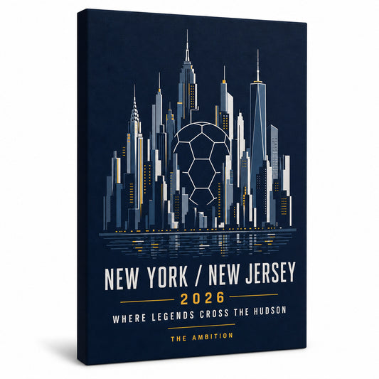 NY NJ Hudson Ambition 04 Soccer Canvas Wall Art - soccer canvas wall art by AUSJOJO