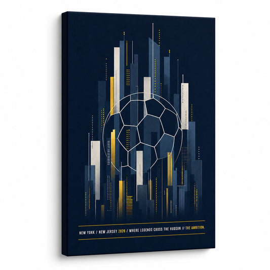 NY NJ Hudson Ambition 05 Soccer Canvas Wall Art - soccer canvas wall art by AUSJOJO