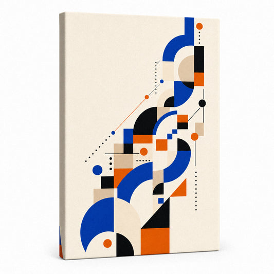 Ascending System Bauhaus Canvas Wall Art - modern wall decor by AUSJOJO