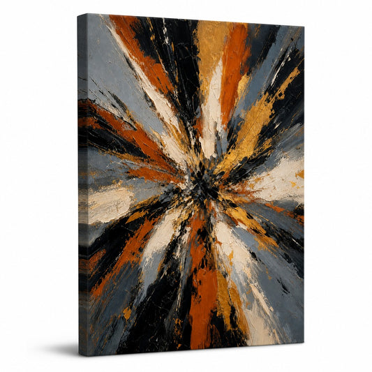 Life Burst Abstract Expressionism Canvas Wall Art - modern wall decor by AUSJOJO