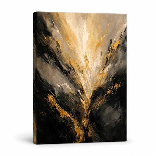 Expanding Breath Abstract Expressionism Canvas Wall Art - modern wall decor by AUSJOJO
