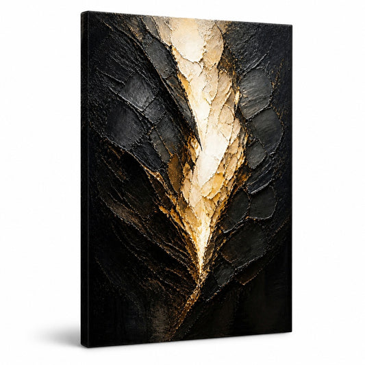 White Cocoon Break Abstract Canvas Wall Art - modern wall decor by AUSJOJO