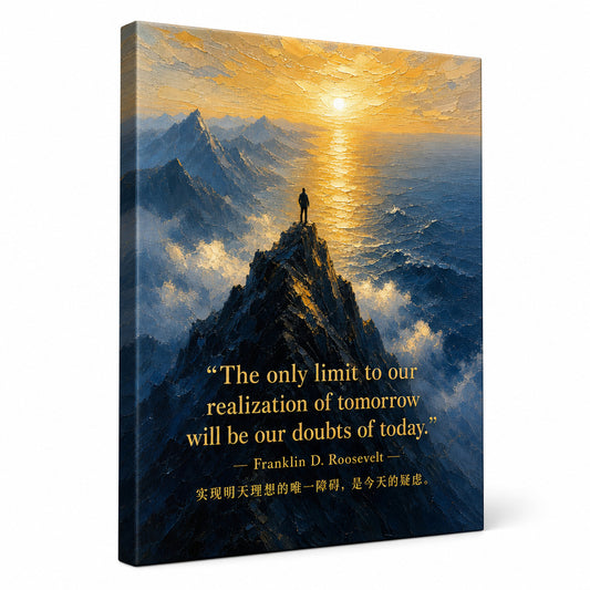 Peak Waves Combined Roosevelt Canvas Wall Art - canvas wall art by AUSJOJO