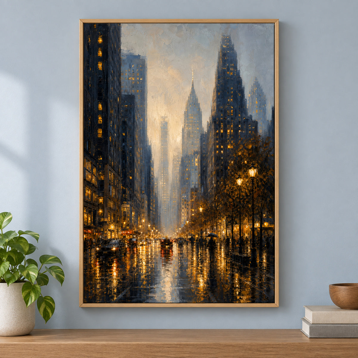 New York Cityscape Canvas Wall Art | brown_independent_close