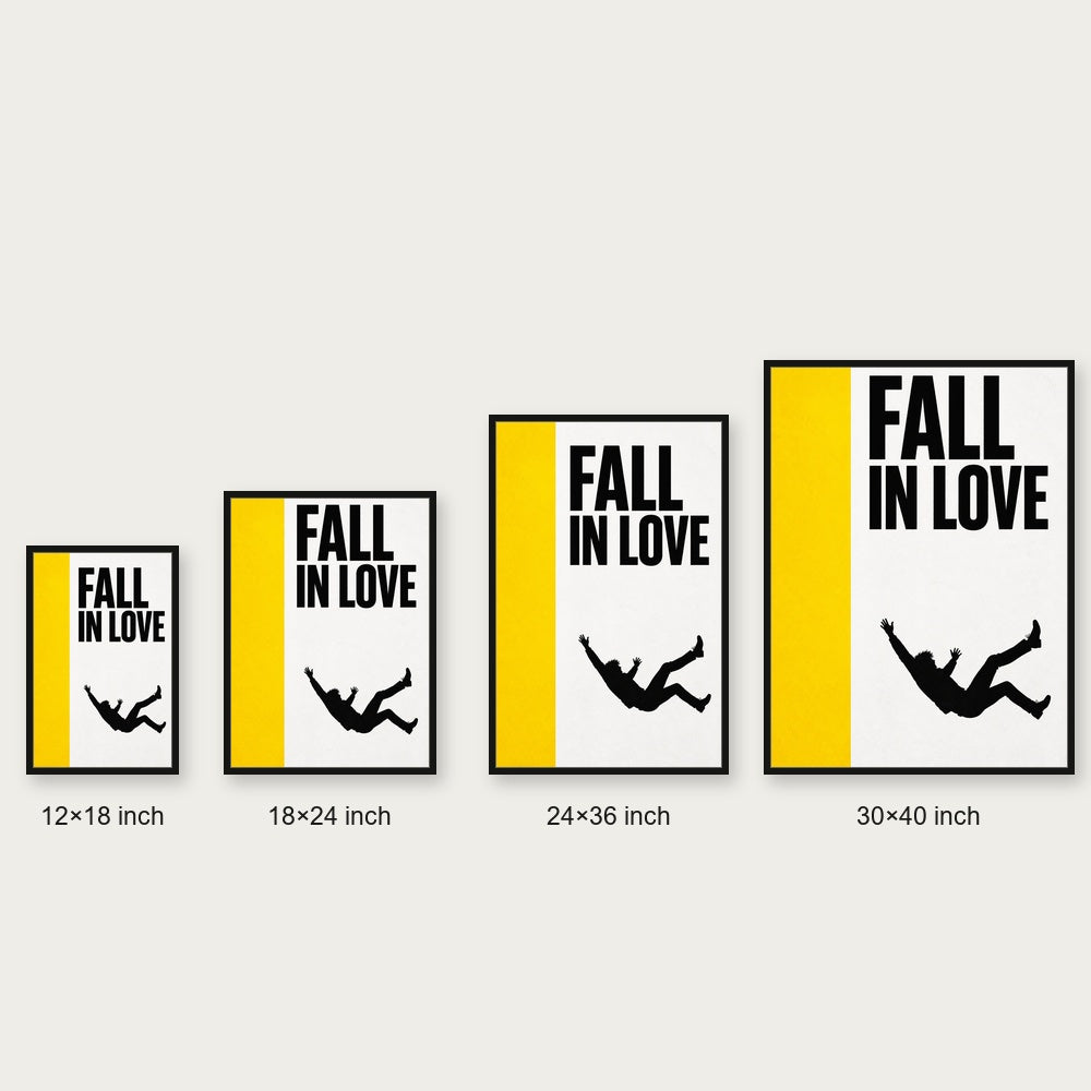 Fall In Love Minimalist Floating Frame Wall Art - 06