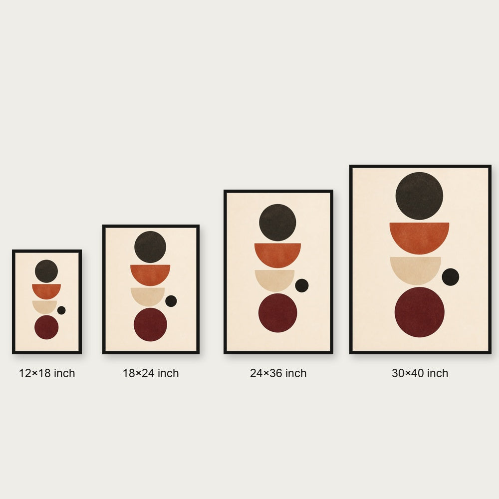 Quiet Balance Bauhaus Floating Frame Wall Art - 06