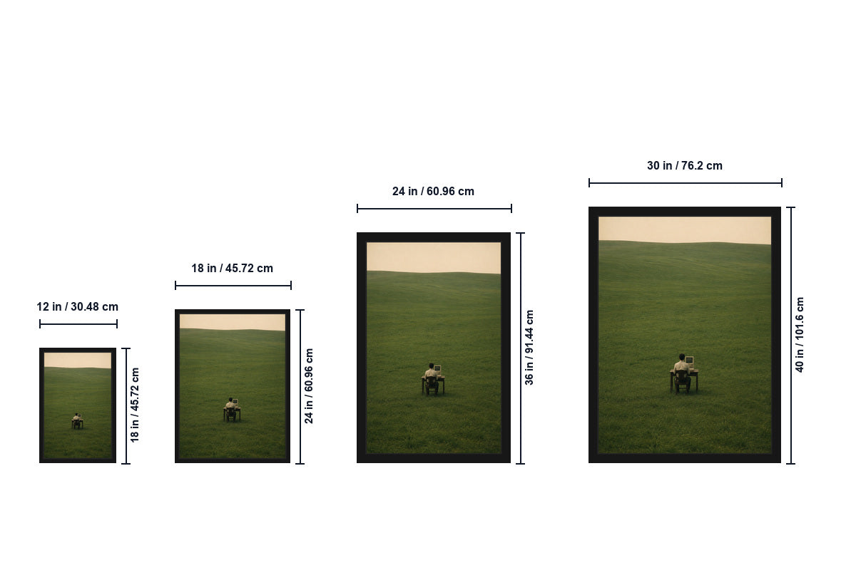 CRT Computer Meadow Solitude Canvas Wall Art — canvas wall art product view, image 8