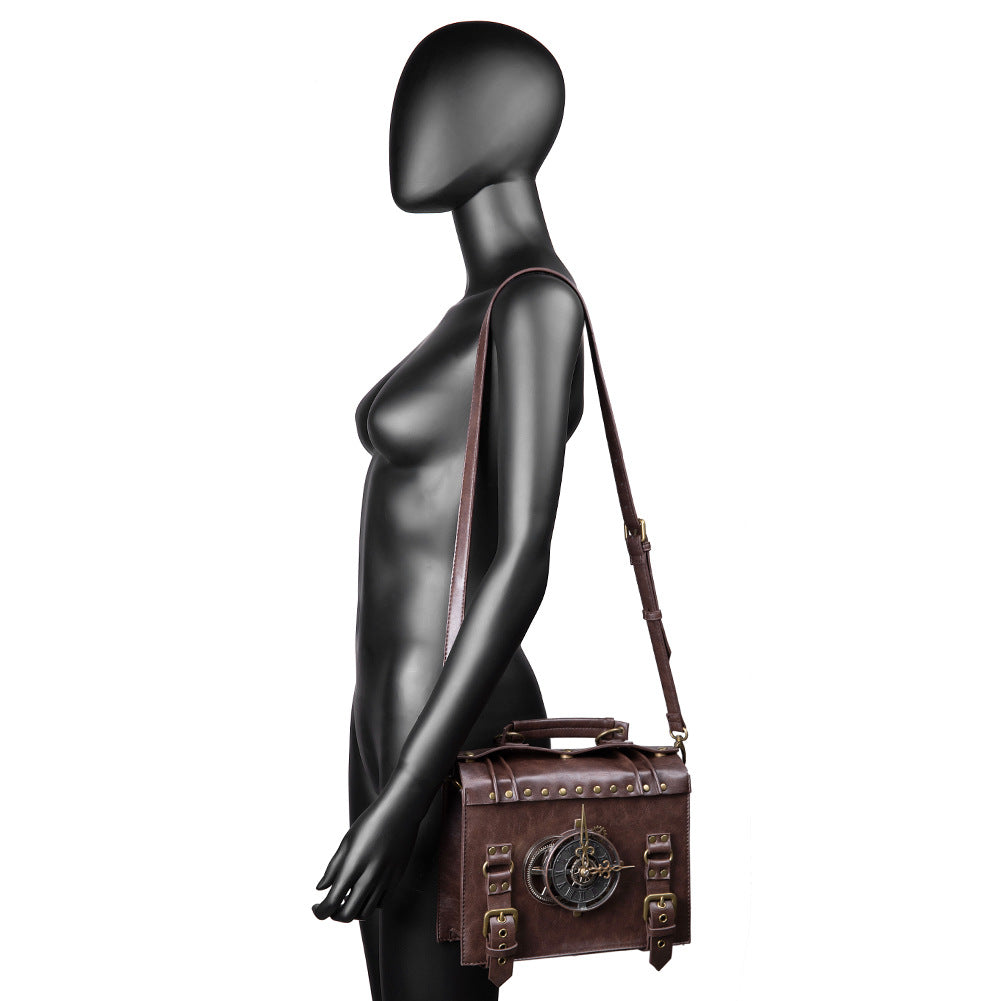 New punk industrial retro style women's singles Shoulder Straddle Bag