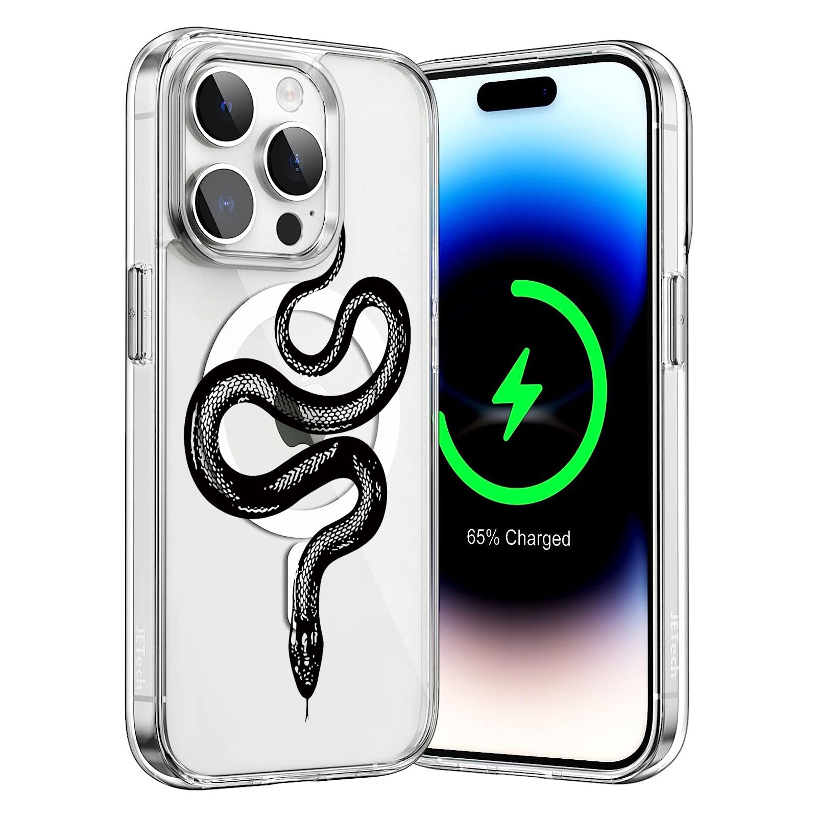 Black Snake iPhone 16 Pro Max Case – N52 Magnetic Military-Grade MagSafe Cover