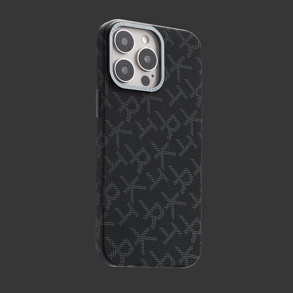 Carbon Fiber iPhone 16 Pro Max Case – Magnetic Metal Camera Frame Cover