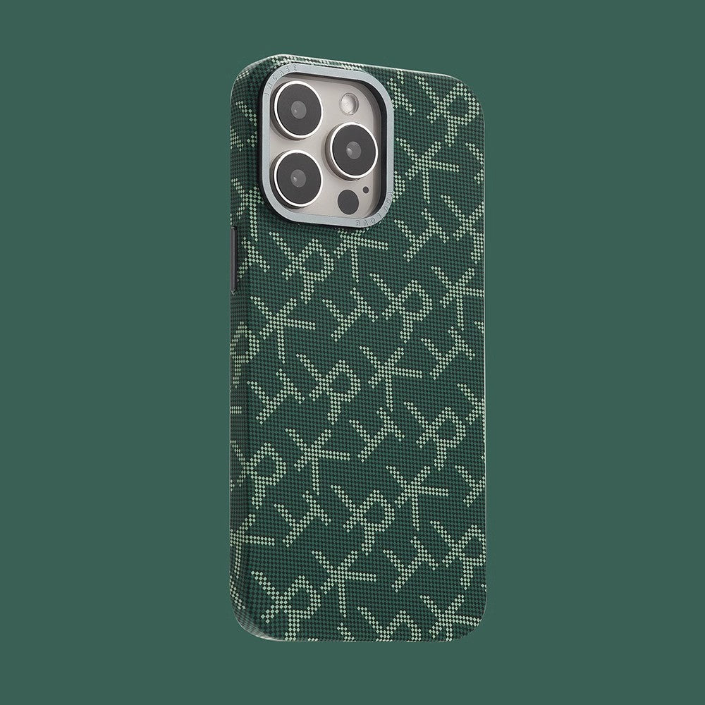 Carbon Fiber iPhone 16 Pro Max Case – Magnetic Metal Camera Frame Cover