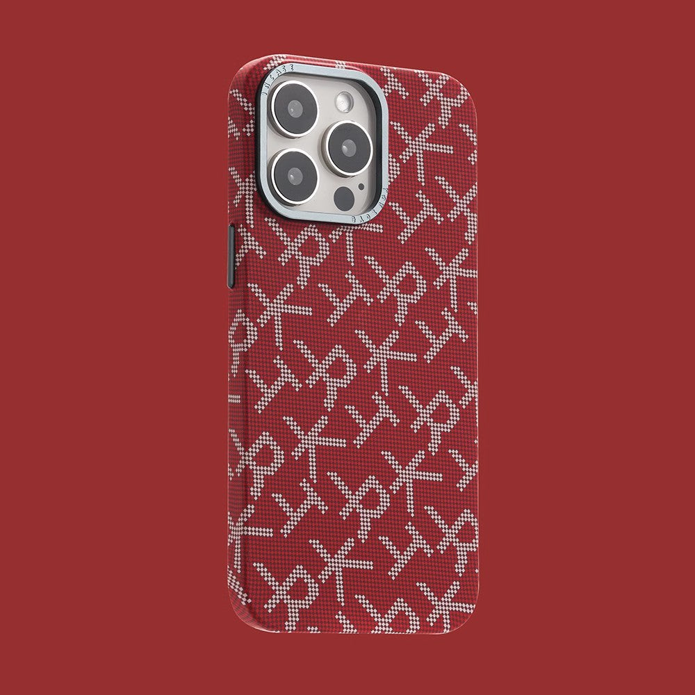 Carbon Fiber iPhone 16 Pro Max Case – Magnetic Metal Camera Frame Cover