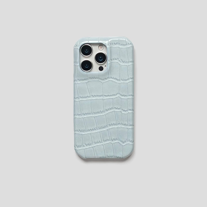 Crocodile Leather Phone Case for iPhone 16 Pro Max
