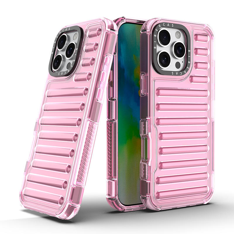 Crystal-Clear Translucent iPhone 16 Series Phone Case - Shockproof Capsule Design with Anti-Yellowing Technology