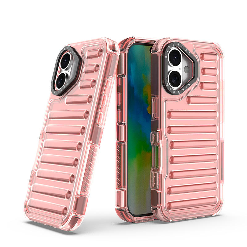 Crystal-Clear Translucent iPhone 16 Series Phone Case - Shockproof Capsule Design with Anti-Yellowing Technology