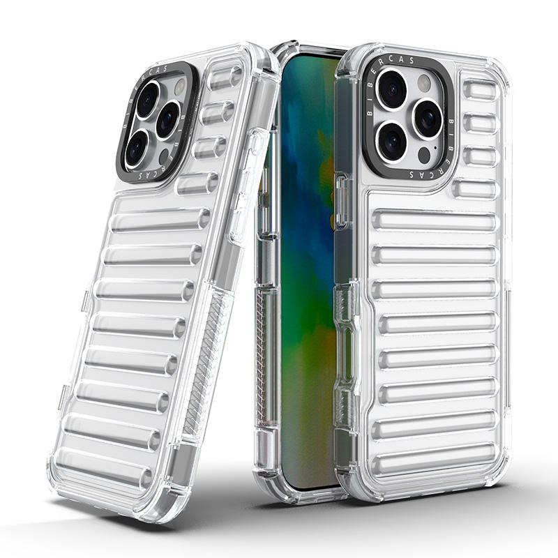 Crystal-Clear Translucent iPhone 16 Series Phone Case - Shockproof Capsule Design with Anti-Yellowing Technology