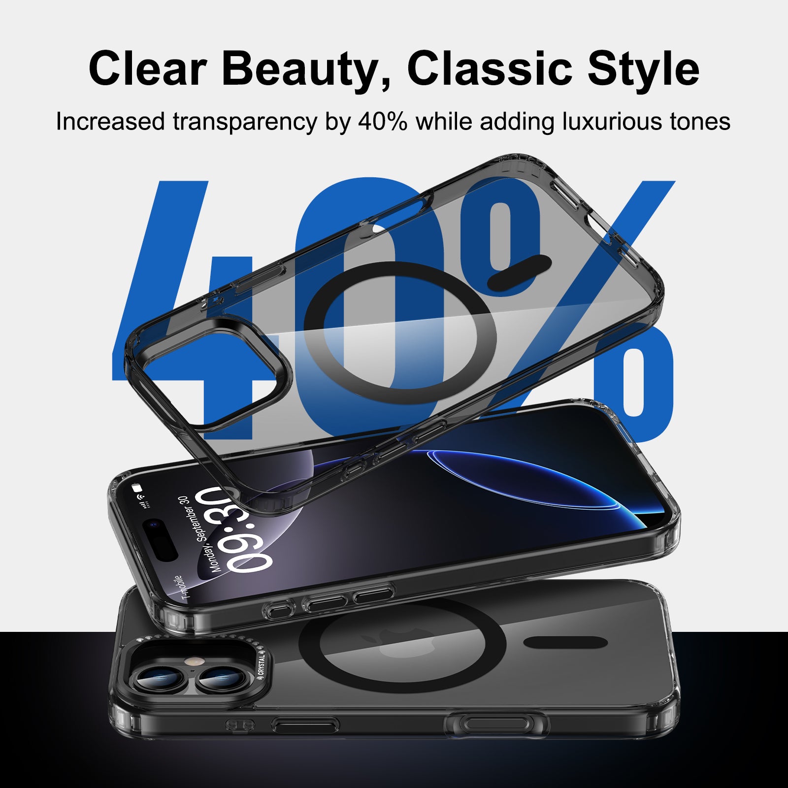 DIY Glitter Magnetic iPhone 16 Pro Max Case – Clear MagSafe Slim Cover