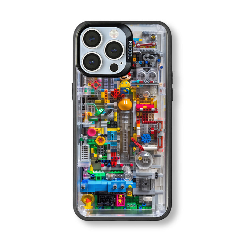 Mechanical Mario Funny Phone Case for iPhone 16 Pro Max / iPhone 14 Pro Max Phone Case
