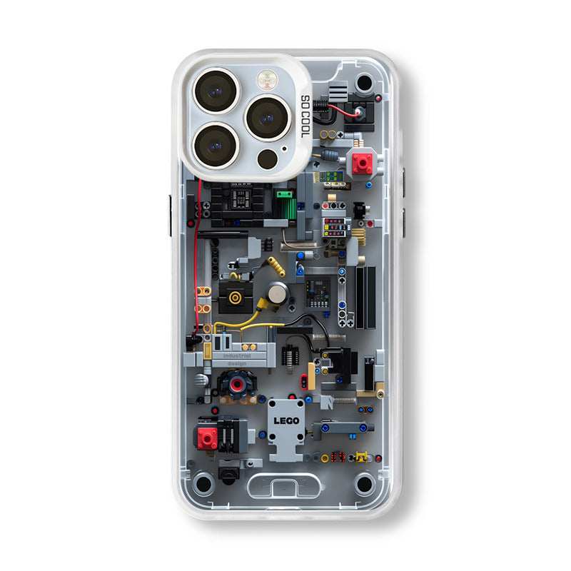Mechanical Mario Funny Phone Case for iPhone 16 Pro Max / iPhone 14 Pro Max Phone Case