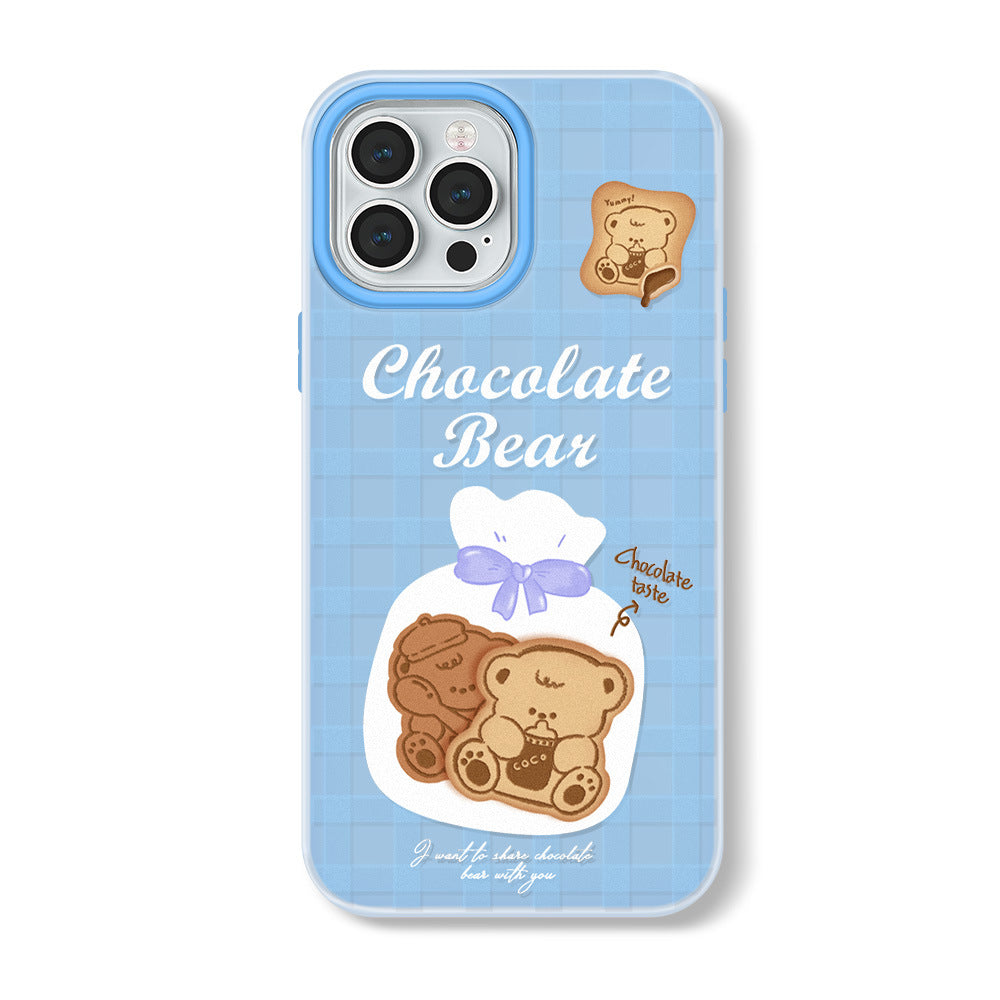 Blue Bear Silky Jelly iPhone 16 Pro Max Case with Anti-Slip Strap