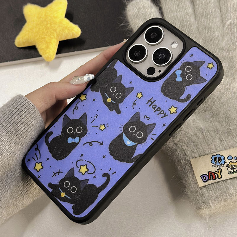 Cartoon Cat Magnetic Matte iPhone 16 Pro Max Case – Magnetic & Matte Finish