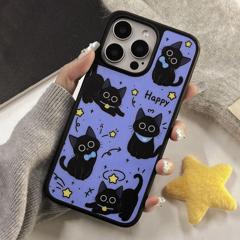 Cartoon Cat Magnetic Matte iPhone 16 Pro Max Case – Magnetic & Matte Finish
