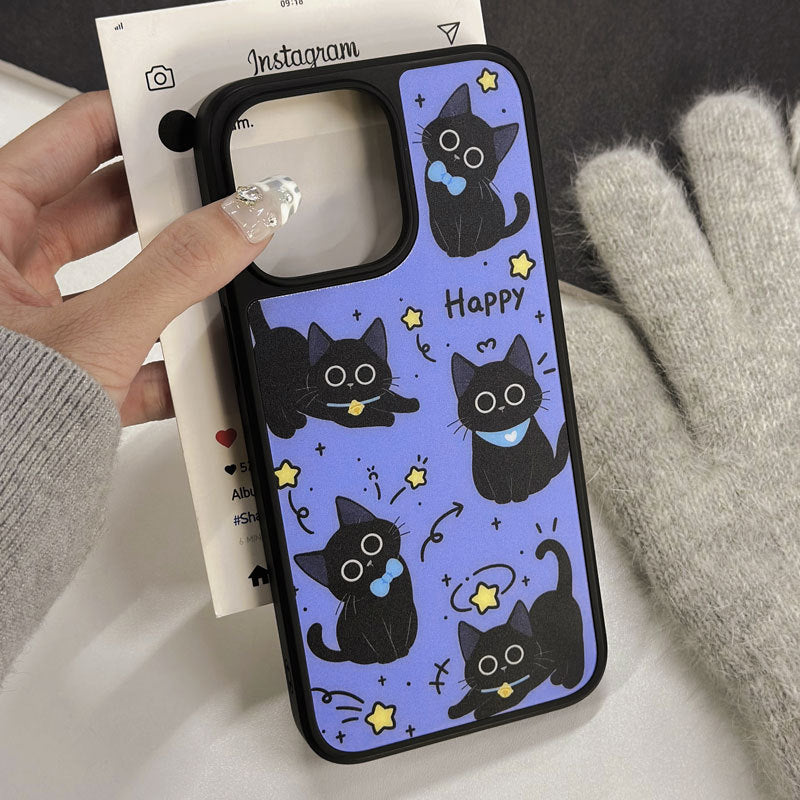 Cartoon Cat Magnetic Matte iPhone 16 Pro Max Case – Magnetic & Matte Finish