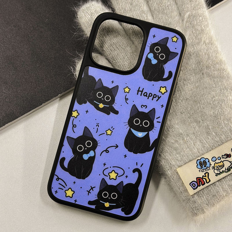 Cartoon Cat Magnetic Matte iPhone 16 Pro Max Case – Magnetic & Matte Finish