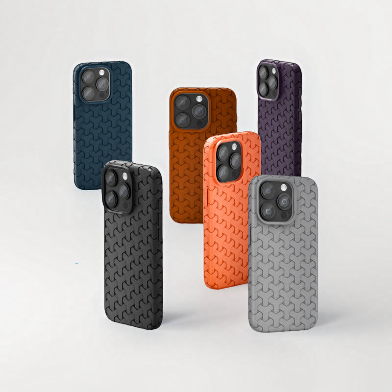 JOJOShop Hand-Woven Croc-Embossed Leather iPhone 16 Pro Max Phone Case