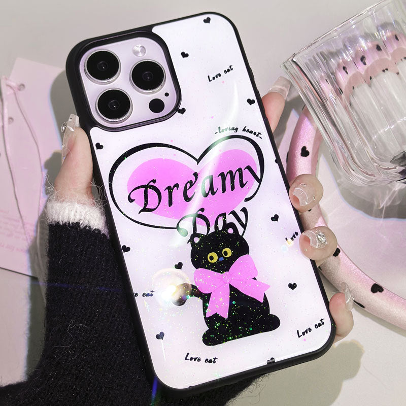 JOJOShop Glitter Phone Case for iPhone 16 Pro – Sparkling Liquid Gel Cover