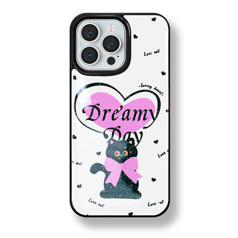 JOJOShop Glitter Phone Case for iPhone 16 Pro – Sparkling Liquid Gel Cover