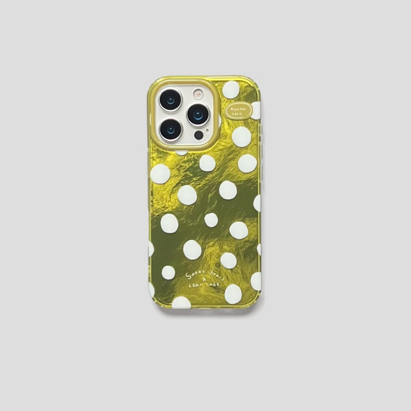 JOJOShop Retro Speck Phone Case for iPhone 16 Pro | Holographic Laser Speckle Design Dual-Layer Hard Case - Full Wrap Shockproof Cover with Lanyard Hole