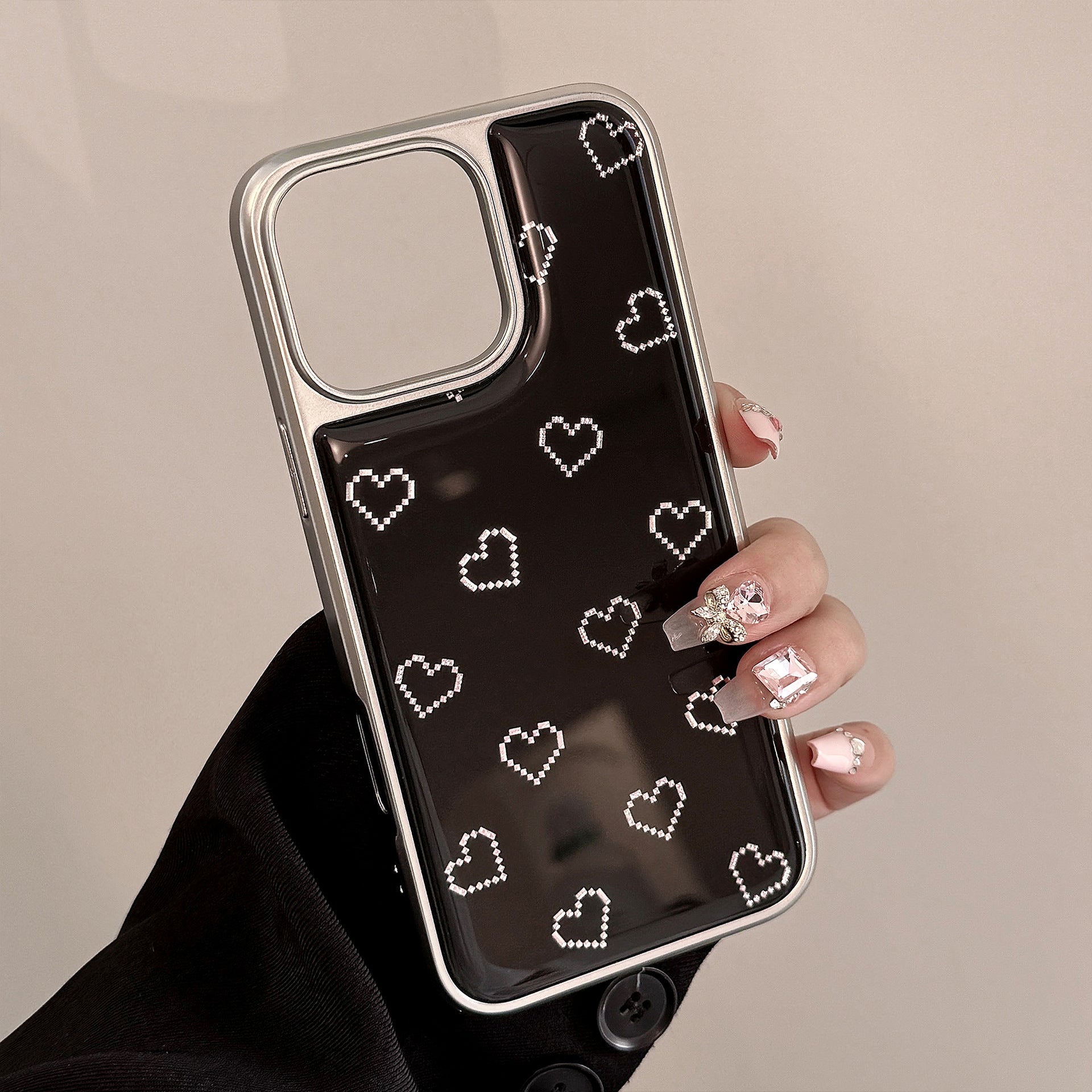Minimalist Small Heart iPhone 15 Pro Max Case – Simple & Elegant Cover