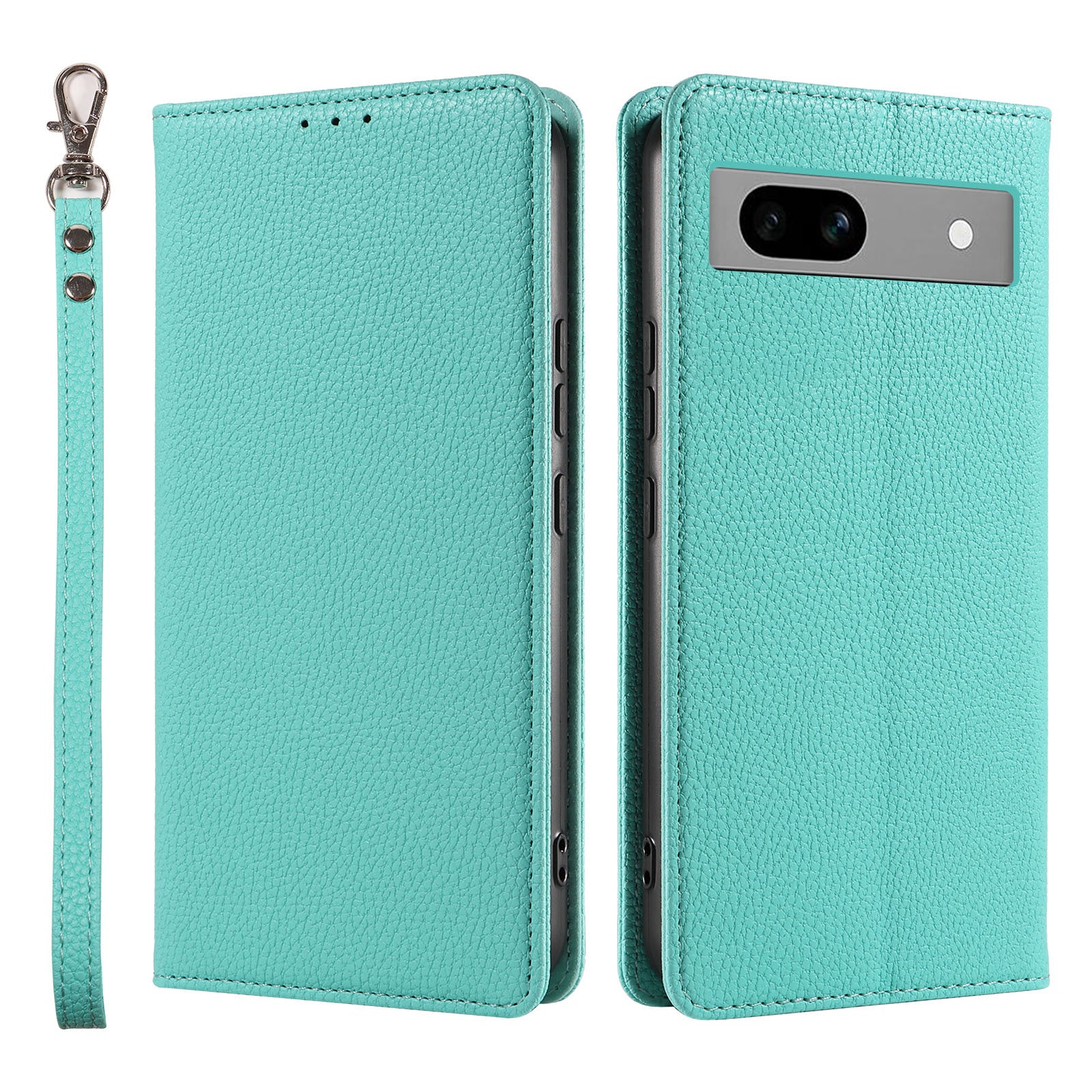 Premium Flip Cover Leather Case with Detachable Lanyard for Google Pixel 9 Pro – Shockproof Magnetic Closure & RFID-Blocking Card Storage
