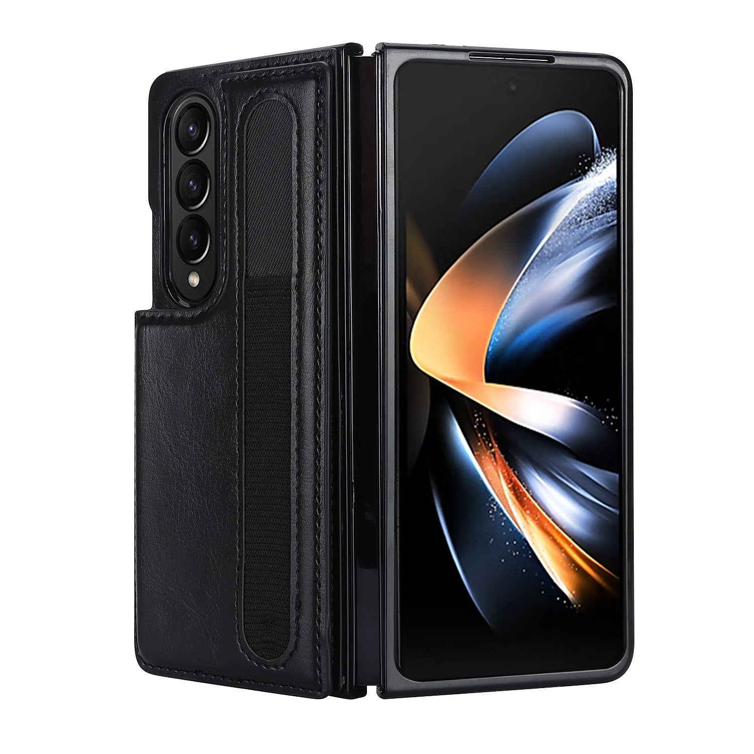 Premium Leather Galaxy Z Fold6 Case with Dual Magnetic Clasps & Built-In S Pen Slot – Slim Protective Cover